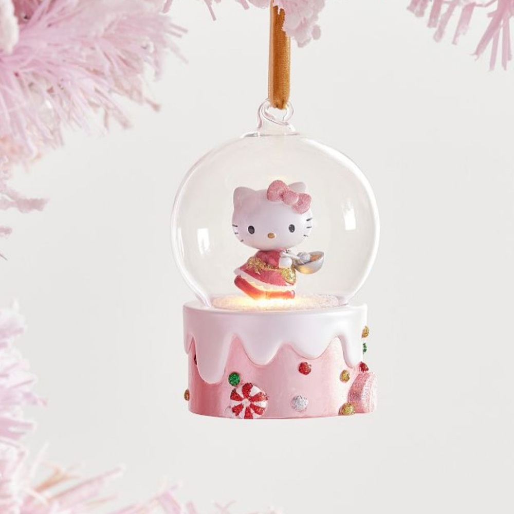 Hello Kitty® Light-Up Globe Cake Ornament, NWT